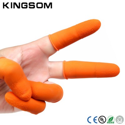 High quality made in china cleanroom antistatic finger cots, esd silicone finger cots